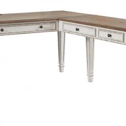 Signature Design By Ashley® Desks Realyn - White/brown - Home Office L Shaped Desk