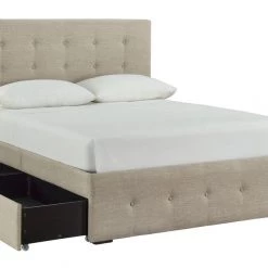 Signature Design By Ashley® Gladdinson - Gray - Queen Upholstered Bed With 4 Storage Drawers Beds 15 Signature Design By Ashley® Gladdinson - Gray - Queen Upholstered Bed With 4 Storage Drawers Beds