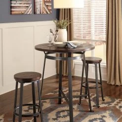 Ashley Furniture Challiman - Rustic Ultimate Best In Class Stool (2/CN)