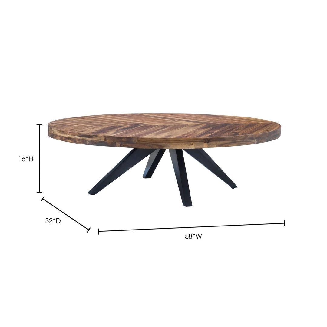 Moe's Home Collection Tables Parq Oval Coffee Table 8 Moe's Home Collection Tables Parq Oval Coffee Table