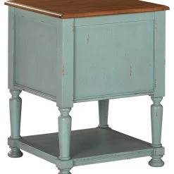 Ashley Furniture Cabinets Mirimyn - Teal/brown - Accent Cabinet