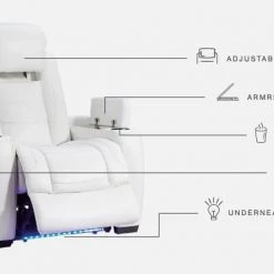 Signature Design By Ashley® Party - White - Pwr Recliner/adj Headrest Chairs