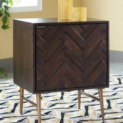 Ashley Furniture Cabinets Dorvale - Dark Brown - Accent Cabinet