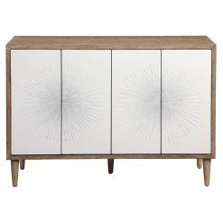 Uttermost Dani 4 Door White Cabinet Cabinets