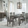 Signature Design By Ashley® Hallanden - Dark Gray - 8 Pc. - Extension Table, 6 Side Chairs, Server 2 Signature Design By Ashley® Hallanden - Dark Gray - 8 Pc. - Extension Table, 6 Side Chairs, Server