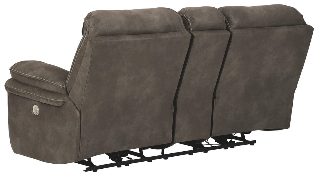Ashley Furniture Reclining Furniture Trementon - Graphite - Dbl Rec Pwr Loveseat W/console 10 Ashley Furniture Reclining Furniture Trementon - Graphite - Dbl Rec Pwr Loveseat W/console