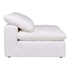 Moe's Home Collection Clay Slipper Chair Livesmart Fabric White 11 Moe's Home Collection Clay Slipper Chair Livesmart Fabric White