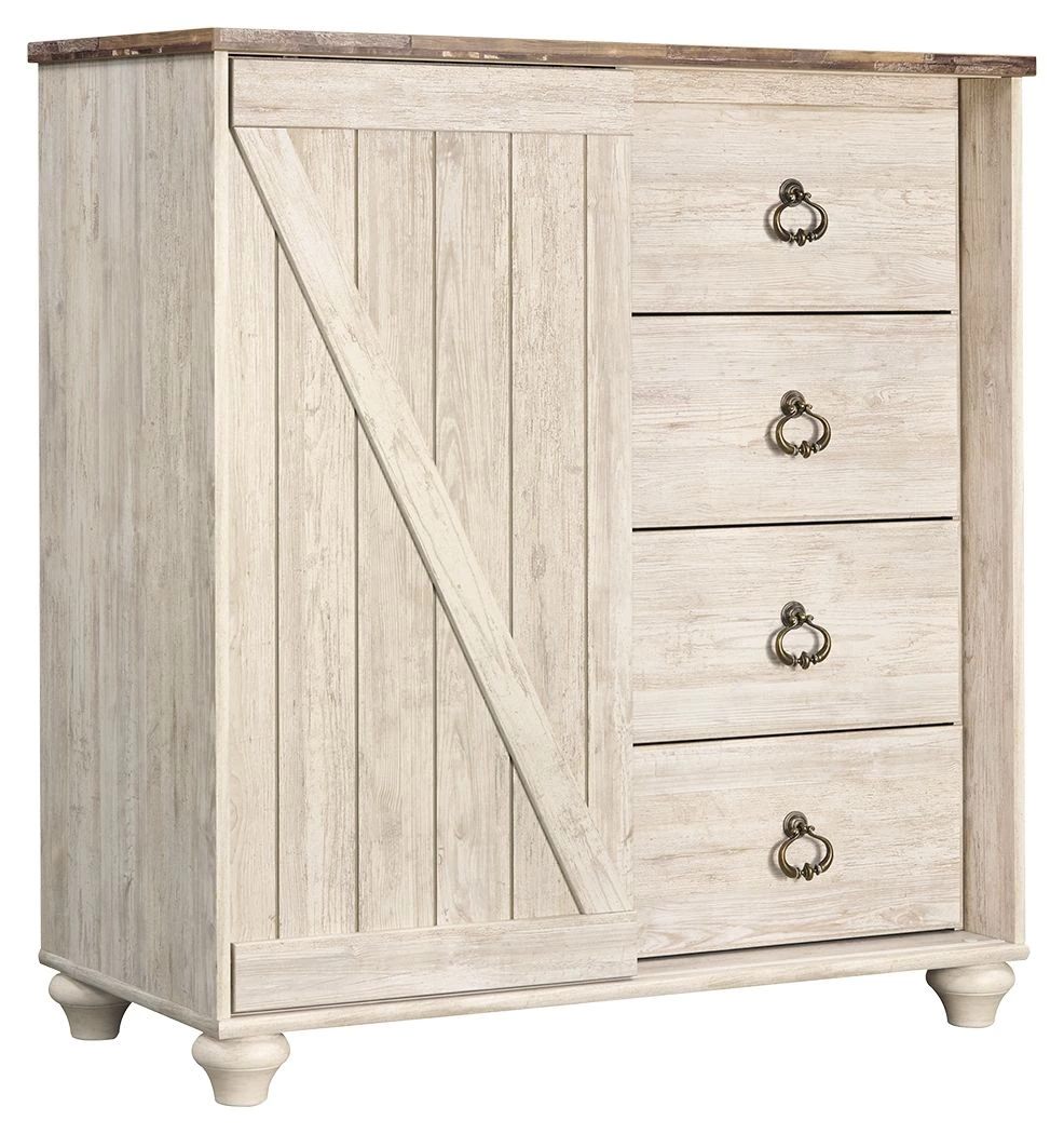 Ashley Furniture Willowton - Whitewash - Dressing Chest Chests 3 Ashley Furniture Willowton - Whitewash - Dressing Chest Chests