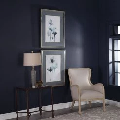 Uttermost Midnight Blossoms Framed Prints Set/2
