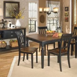 Signature Design By Ashley® Owingsville - Black/Ultimate Best In Class Rectangular Dining Room Table, 4 Side Chairs Dining Room Sets