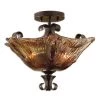 Accessories Uttermost Vetraio 2 Light Glass Semi Flushmount