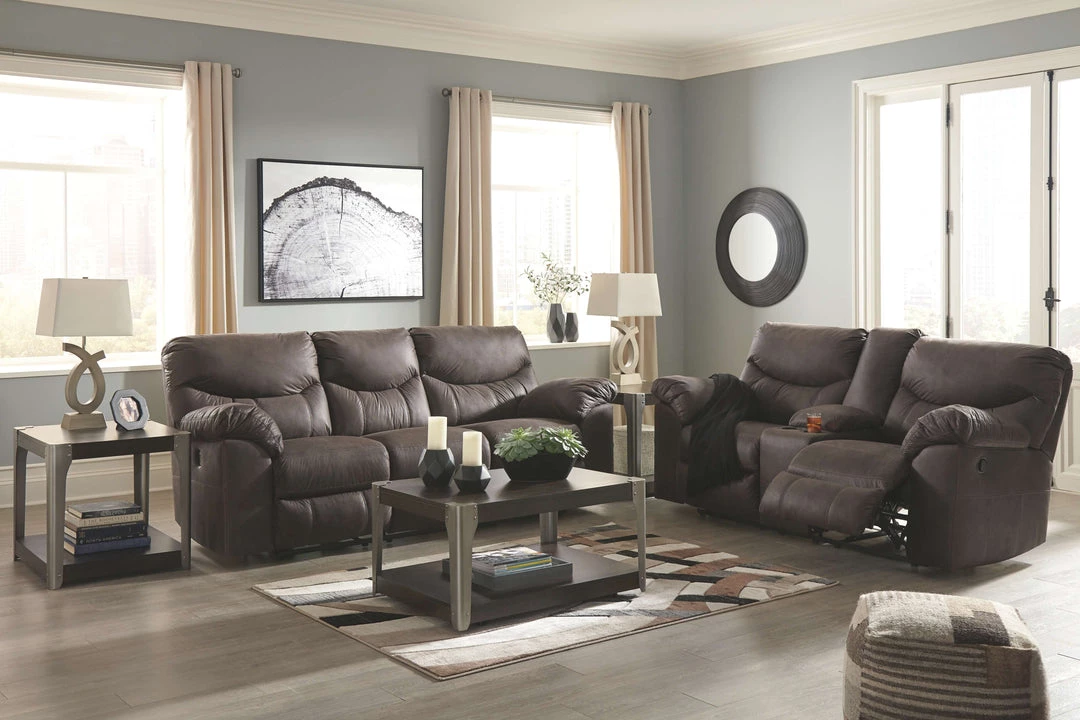 Signature Design By Ashley® Reclining Furniture Boxberg - Reclining Power Sofa, Double Reclining Power Loveseat With Console 4 Signature Design By Ashley® Reclining Furniture Boxberg - Reclining Power Sofa, Double Reclining Power Loveseat With Console