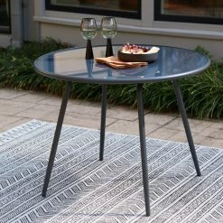 Signature Design By Ashley® Outdoor Sets Palm Bliss - Gray - 5 Pc. - Dining Room Set