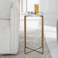 Uttermost Star-crossed Glass Accent Table Tables