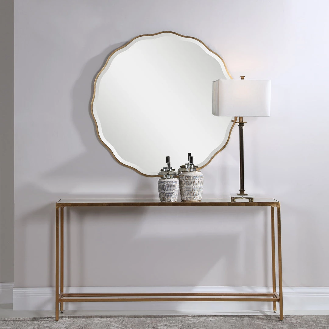 Uttermost Aneta Gold Round Mirror 5 Uttermost Aneta Gold Round Mirror
