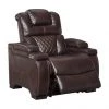 Signature Design By Ashley® Warnerton - Chocolate - Pwr Recliner/adj Headrest