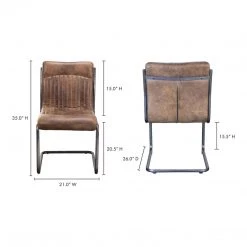 Moe's Home Collection Ansel Dining Chair Grazed Brown Leather-m2 10 Moe's Home Collection Ansel Dining Chair Grazed Brown Leather-m2
