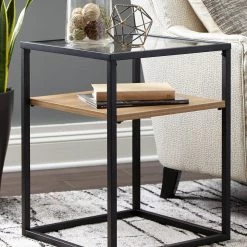 Ashley Furniture Harrelburg - Light Brown/black - Accent Table