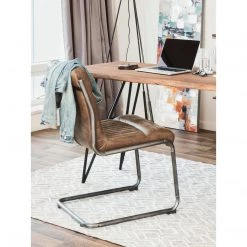 Moe's Home Collection Ansel Dining Chair Grazed Brown Leather-m2 13 Moe's Home Collection Ansel Dining Chair Grazed Brown Leather-m2