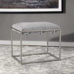 Uttermost Edie Silver Small Bench 9 Uttermost Edie Silver Small Bench