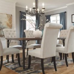 Ashley Furniture Tripton - Linen - Dining UPH Side Chair (2/CN) Chairs