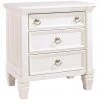 Ashley Furniture Prentice - White - Three Drawer Night Stand Nightstands 2 Ashley Furniture Prentice - White - Three Drawer Night Stand Nightstands