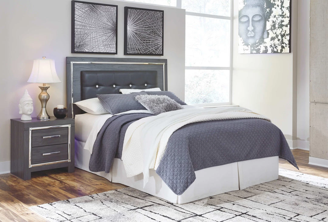 Signature Design By Ashley® Bedroom Sets Lodanna - Gray - Dresser, Mirror, Upholstered Panel Headboard With Bolt On Bed Frame 4 Signature Design By Ashley® Bedroom Sets Lodanna - Gray - Dresser, Mirror, Upholstered Panel Headboard With Bolt On Bed Frame