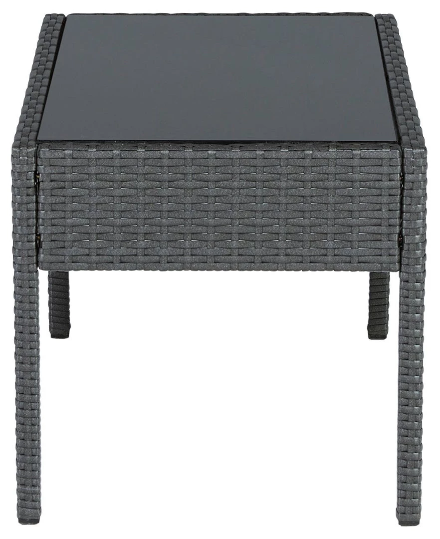 Signature Design By Ashley® Outdoor Sets Alina - Gray/blue - Love/chairs/table Set (4/cn) 4 Signature Design By Ashley® Outdoor Sets Alina - Gray/blue - Love/chairs/table Set (4/cn)