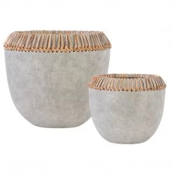 Uttermost Aponi Concrete Ray Bowls, S/2 Table Decor