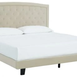 Ashley Furniture Adelloni - Cream - King Upholstered Bed Beds