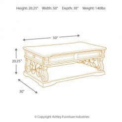 Ashley Furniture Alymere - Rustic Brown - Lift Top Cocktail Table 21 Ashley Furniture Alymere - Rustic Brown - Lift Top Cocktail Table