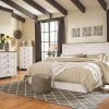 Signature Design By Ashley® Bedroom Sets Willowton - Attractive - Dresser, Mirror, Panel Headboard