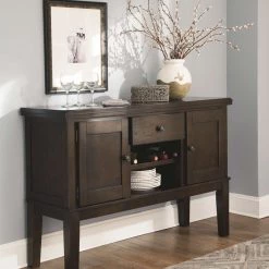 Ashley Furniture Servers Haddigan - Dark Brown - Dining Room Server