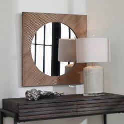 Accessories Uttermost Uma Wooden Square Mirror