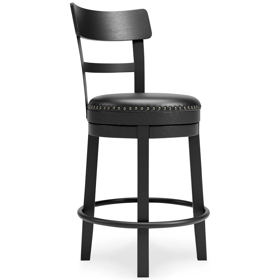 Ashley Furniture Stools Valebeck - Black - Uph Swivel Barstool (1/cn) 4 Ashley Furniture Stools Valebeck - Black - Uph Swivel Barstool (1/cn)