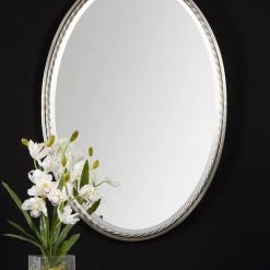 Uttermost Casalina Nickel Oval Mirror