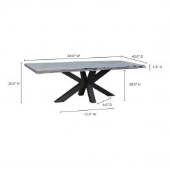 Moe's Home Collection Edge Dining Table Small