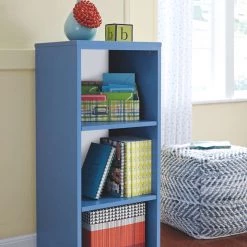 Ashley Furniture Accessories Chevron - Blue - Pouf