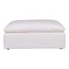 Moe's Home Collection Ottomans Clay Ottoman Livesmart Fabric White