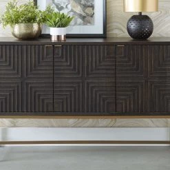 Ashley Furniture Elinmore - Brown/gold Finish - Accent Cabinet