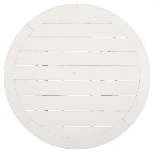 Signature Design By Ashley® Tables Crescent Luxe - White - Round Dining Table W/umb Opt 8 Signature Design By Ashley® Tables Crescent Luxe - White - Round Dining Table W/umb Opt