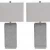 Ashley Furniture Accessories Amergin - Grain - Poly Table Lamp (2/CN)