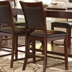 Ashley Furniture Collenburg - Dark Brown - Upholstered Barstool (2/cn)