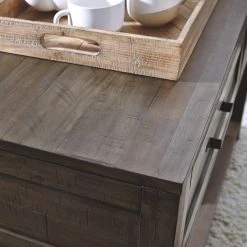 Ashley Furniture Johurst - Grayish Brown - Sofa Table