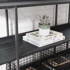 Ashley Furniture Yarlow - Black - Bookshelf Bookcases