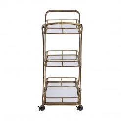 Uttermost Stassi Gold Serving Cart