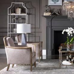 Uttermost Brittoney Taupe Armchair Chairs