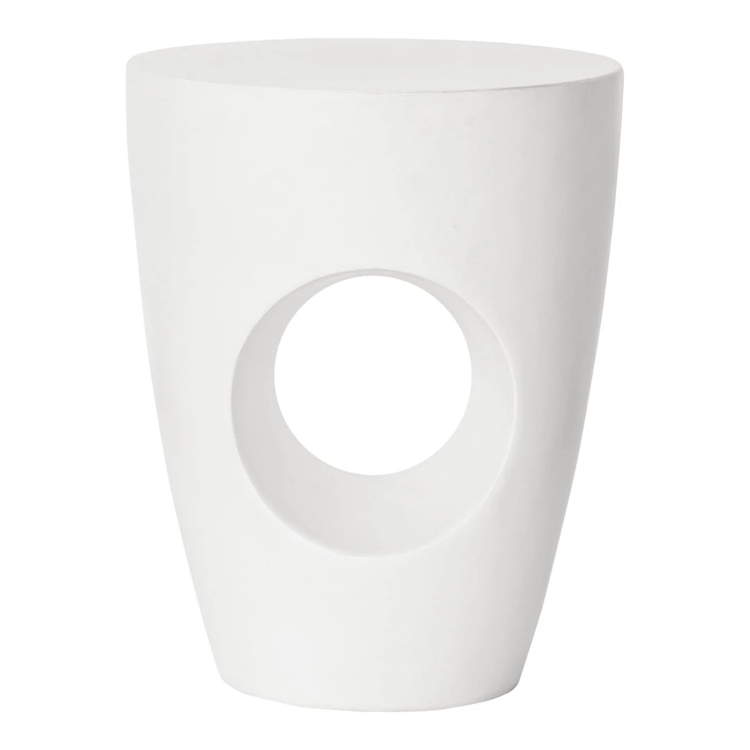 Moe's Home Collection Aylard Outdoor Stool Ivory Benches 3 Moe's Home Collection Aylard Outdoor Stool Ivory Benches