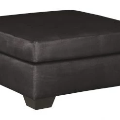 Signature Design By Ashley® Darcy - Black - 3 Pc. - Left Arm Facing Sofa 2 Pc Sectional, Ottoman Living Room Sets