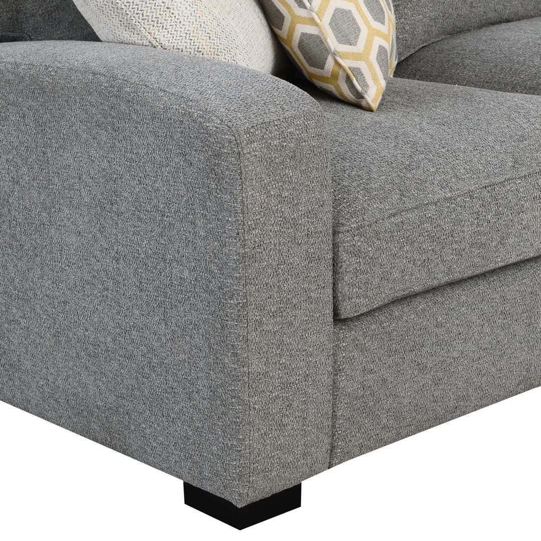 Emerald Home Sectionals Repose RSF Chaise Sectional, Storm Gray 7 Emerald Home Sectionals Repose RSF Chaise Sectional, Storm Gray